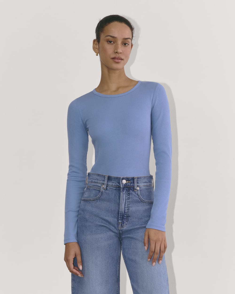 womens-supima-rib-long-sleeve-crew-bluebell | primary