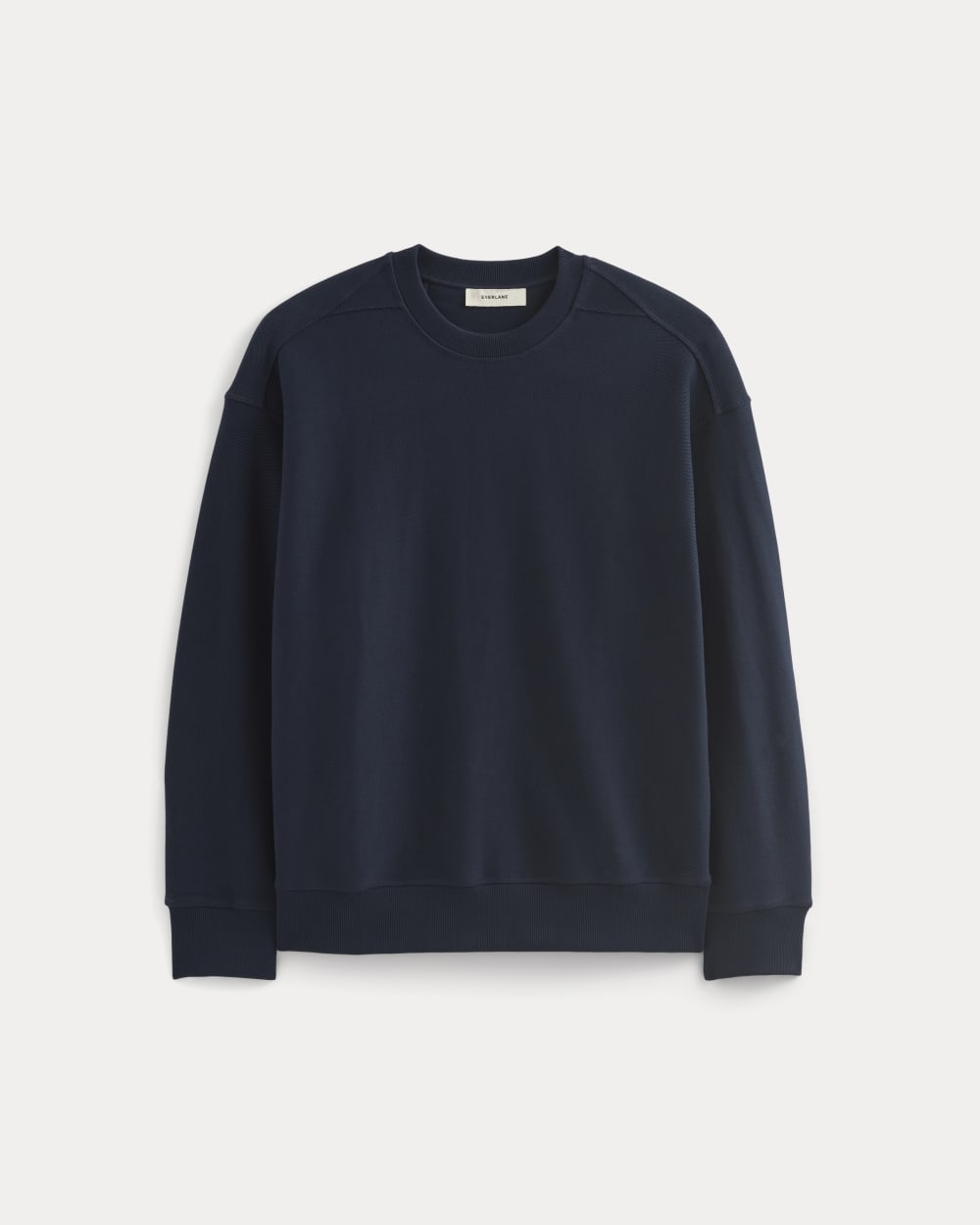 Twill Terry Jacquard Crew Sweatshirt | Navy – Everlane