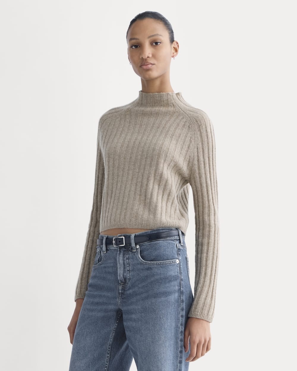 womens-funnel-sweater-wool-cashmere-oatmeal | primary