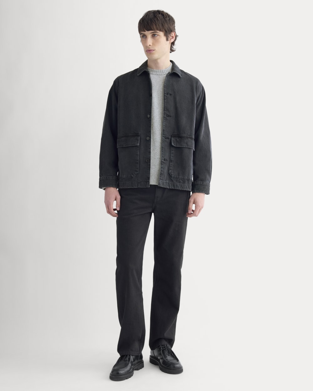 Denim Shacket | Washed Black – Everlane