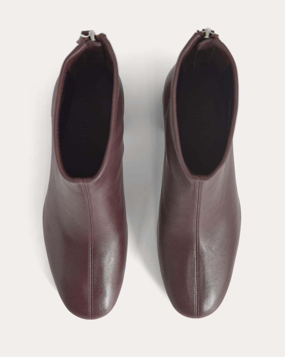 Leather Curved-Heel Boot Leather Curved-Heel Boot