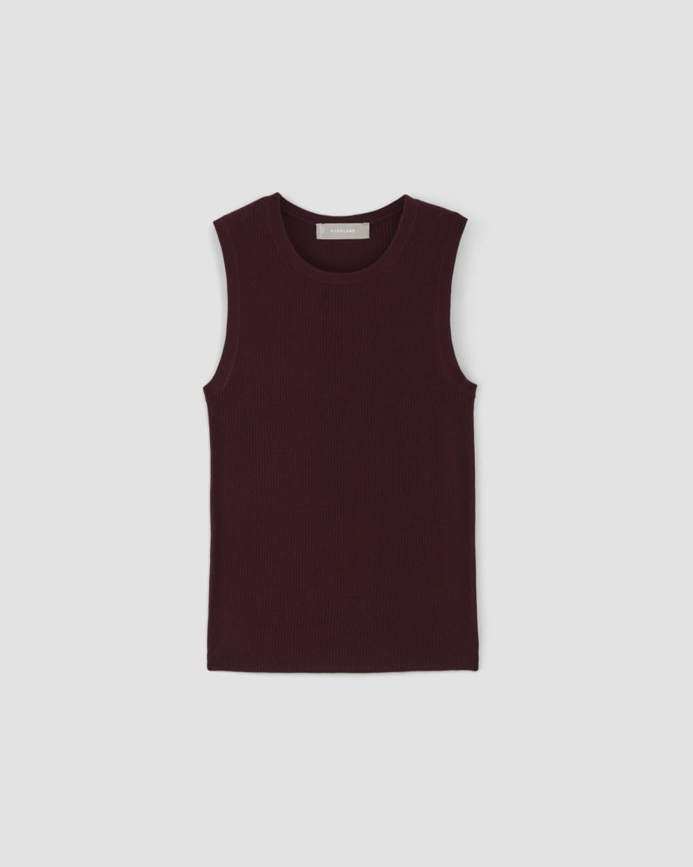 womens-ultrafine-merino-ribbed-shell-tank-burgundy | alt