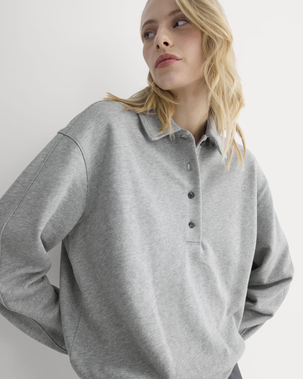 womens-lightweight-terry-polo-sweatshirt-vintage-heather-grey