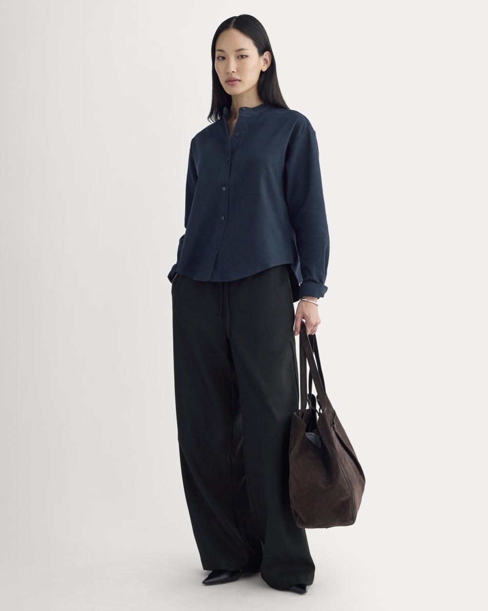womens-flannel-shirt-navy