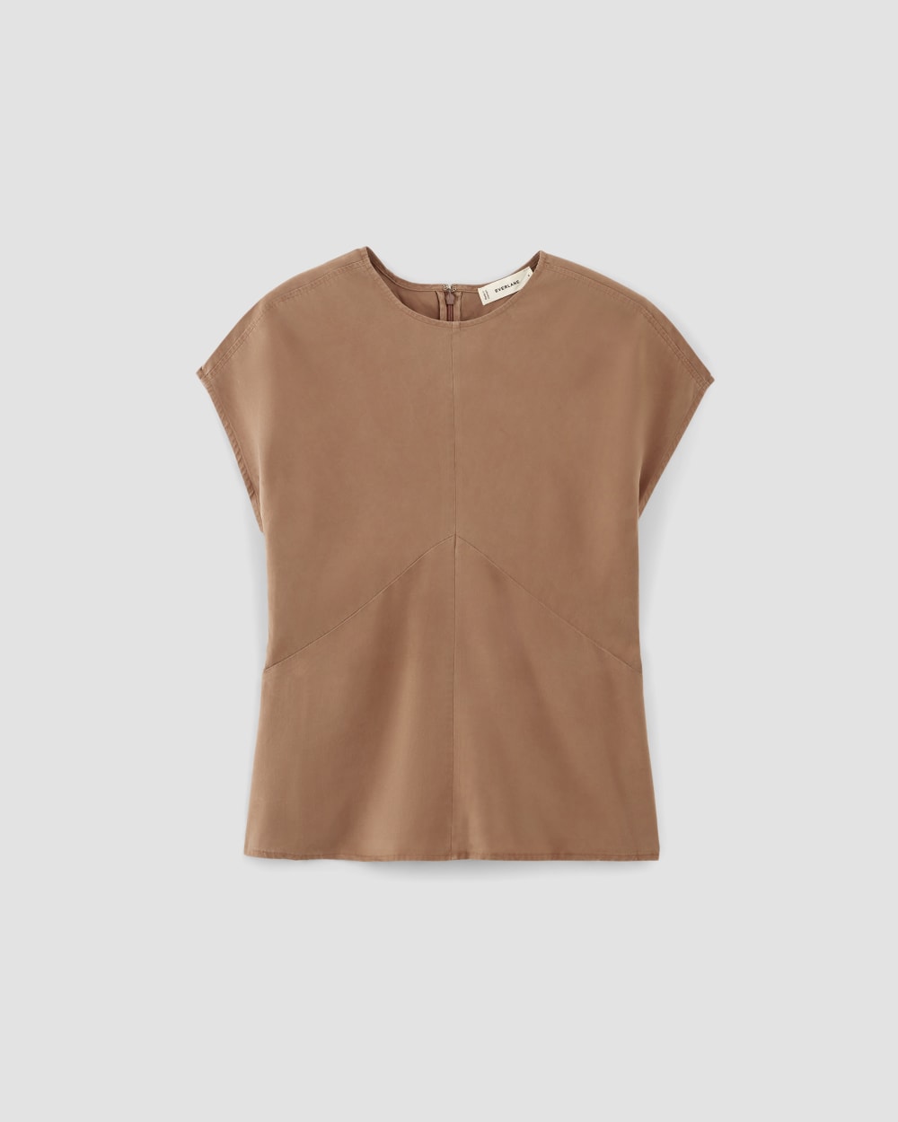womens-tencel-drape-top-carob-brown | alt