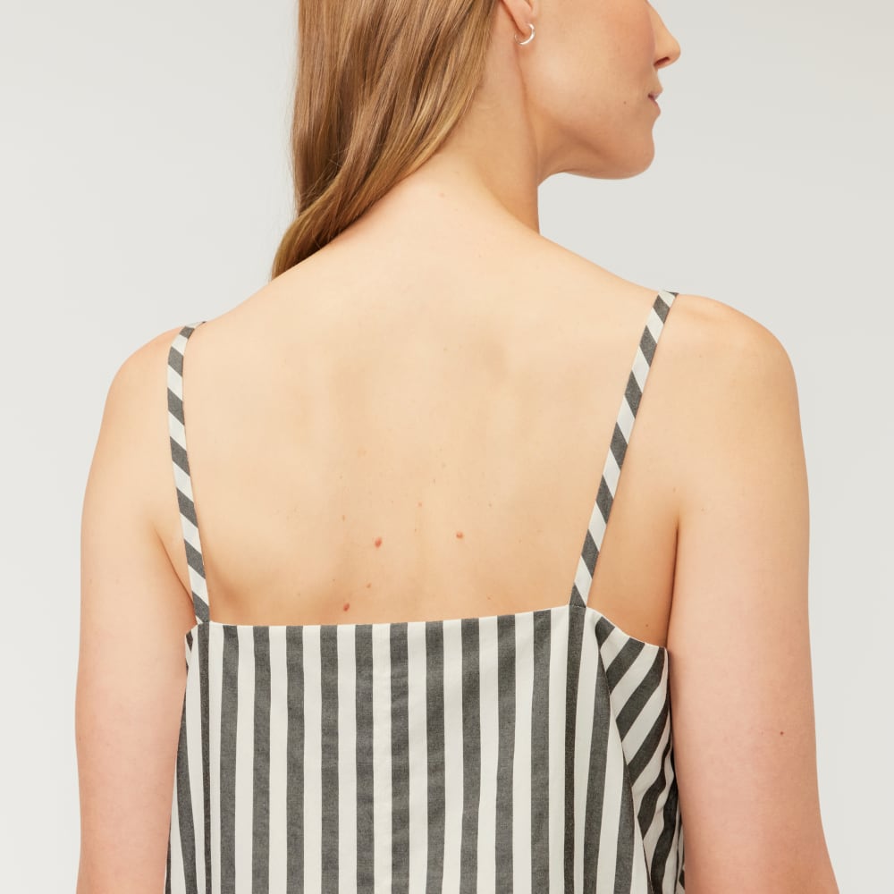 everlane cotton poplin dress EVERLANE THE COTTON POPLIN V-NECK TANK DRESS WOMENS SIZE 4
