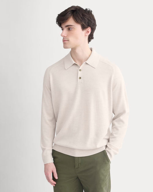 mens-ultrasoft-polo-sweater-heathered-oat | primary