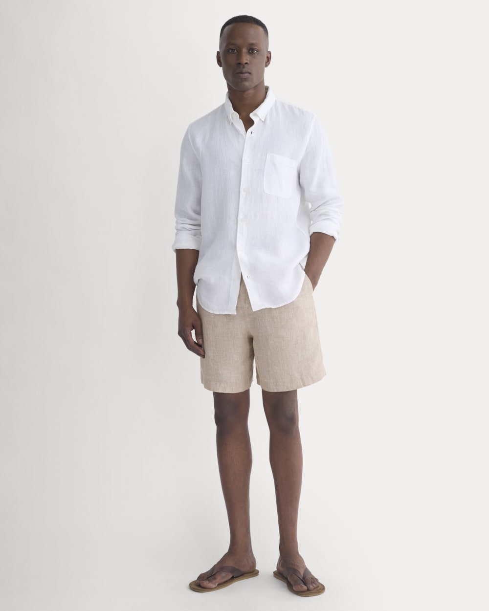 未使用✨オーエムエムオー LINEN SHORT ALL IN ONE　24SS Linen Easy Short | Cornstalk Chambray – Everlane