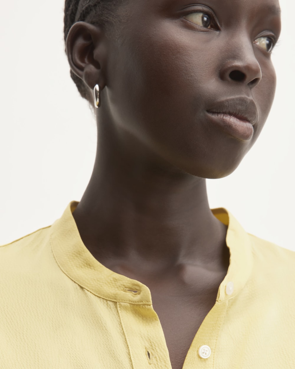 The Hammered Satin Popover Shirt | Raffia – Everlane
