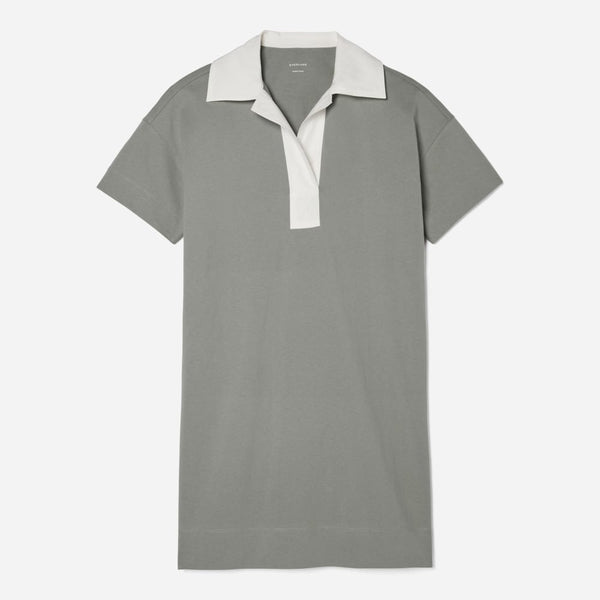 grey cotton polo dress product info and reviews Grey Cotton and Silk Polo