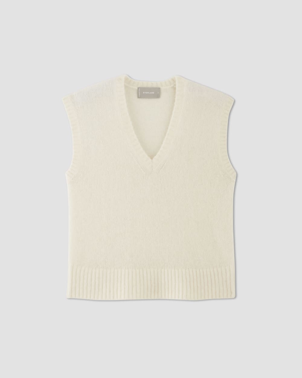 womens-alpaca-v-neck-vest-snow | alt