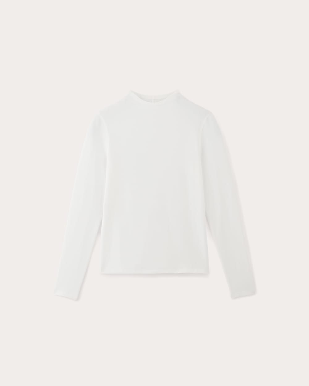 womens-supima-funnel-neck-ls-tee-white | alt