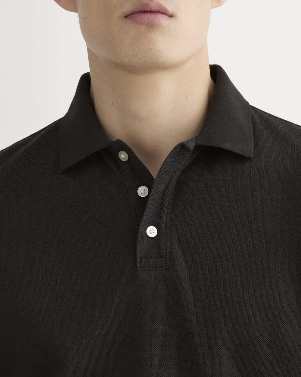 The Long-Sleeve Pique Polo | Black Everlane The Long-Sleeve Pique Polo | Black Everlane