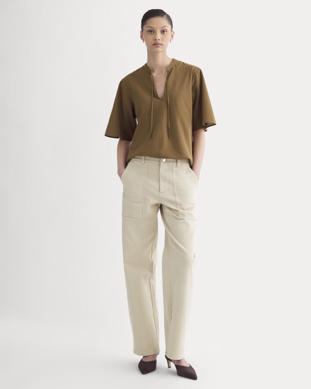 The Gauze Tie-Front Shirt | Toffee – Everlane