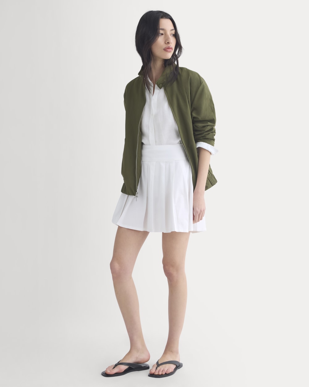 womens-utility-pleated-mini-skirt-white