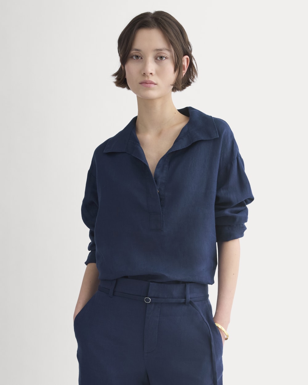 Popover Shirt in Linen
