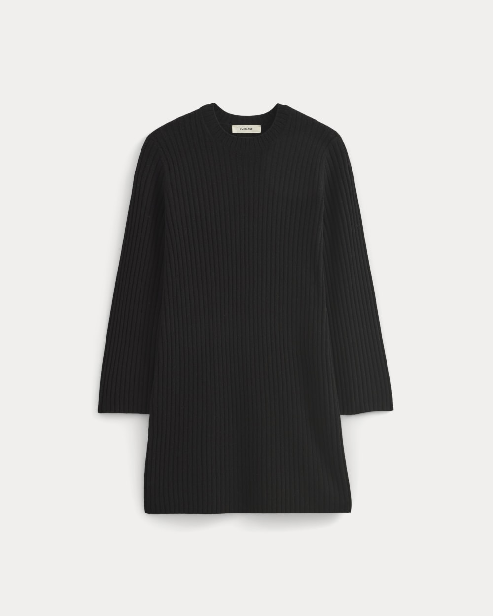 Everlane Cashmere Long-Sleeve Mini Dress In Black, Size XS Everlane Cashmere Long-Sleeve Mini Dress In Black, Size XS