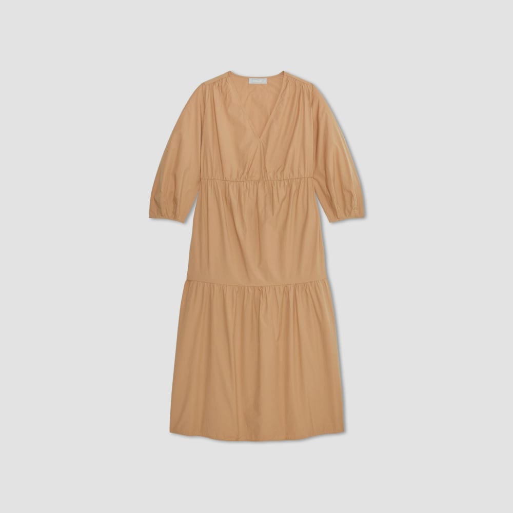 everlane cotton tiered dress Everlane + The Tiered Cotton Dress