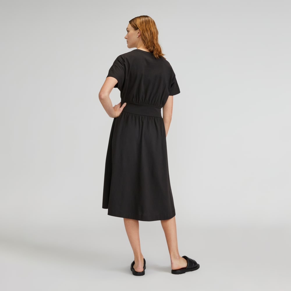 The Organic Cotton Waisted Dress | Black Everlane The Organic Cotton Waisted Dress | Black Everlane