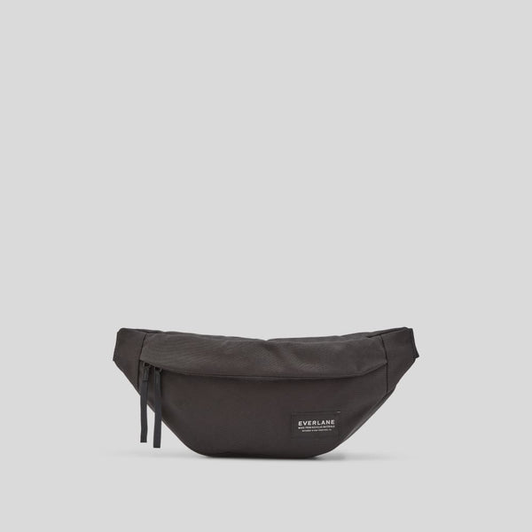 The Renew Transit Fanny Pack | Black (with label) – Everlane