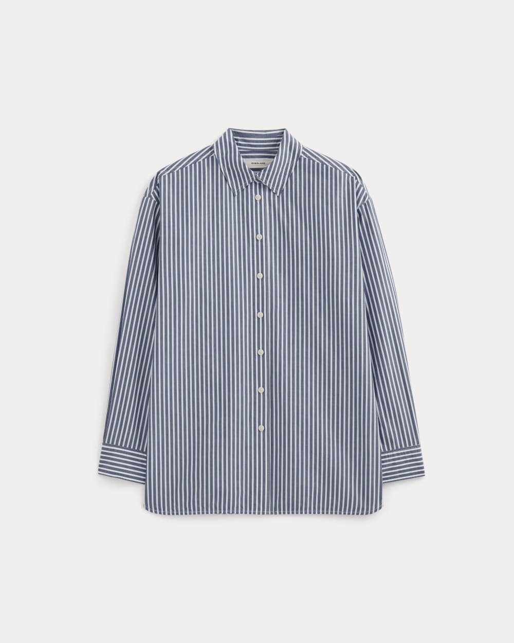 womens-boyfriend-shirt-cotton-bone-mazarine-blue | alt