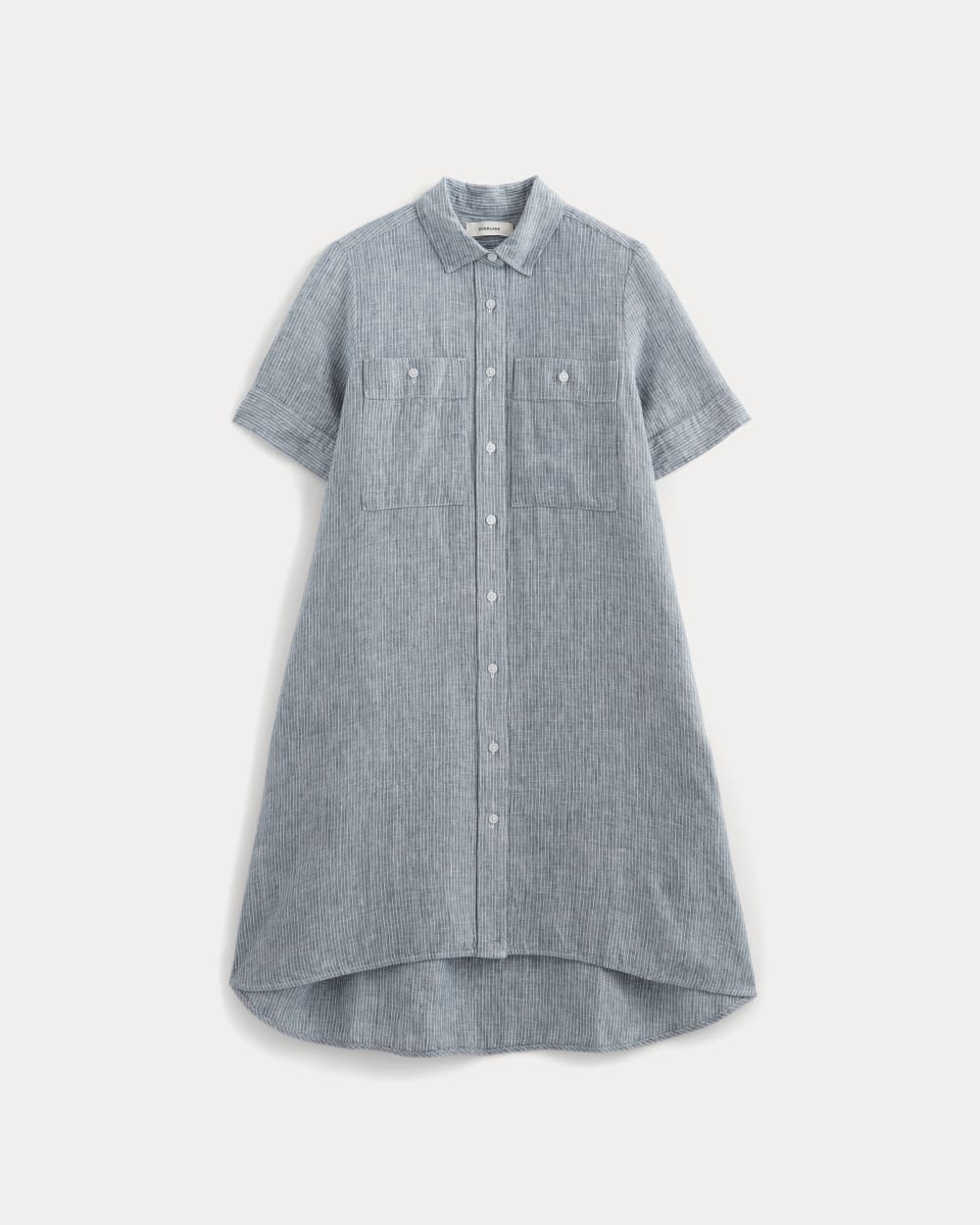 The Daytripper Dress in Linen | White / Blue Everlane The Daytripper Dress in Linen | White / Blue Everlane