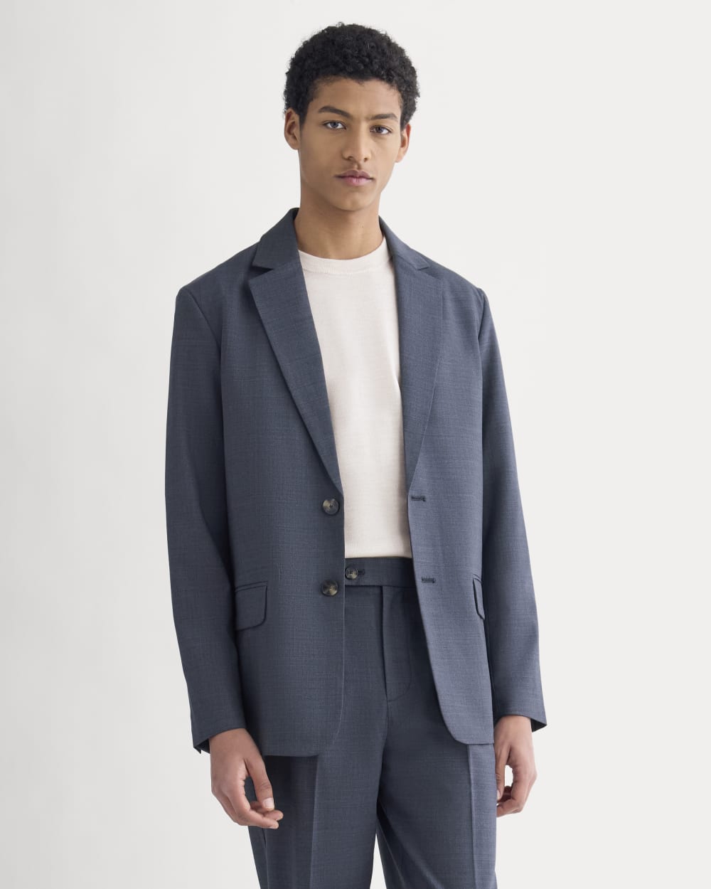 Tropical Wool Blazer | Heathered Navy – Everlane