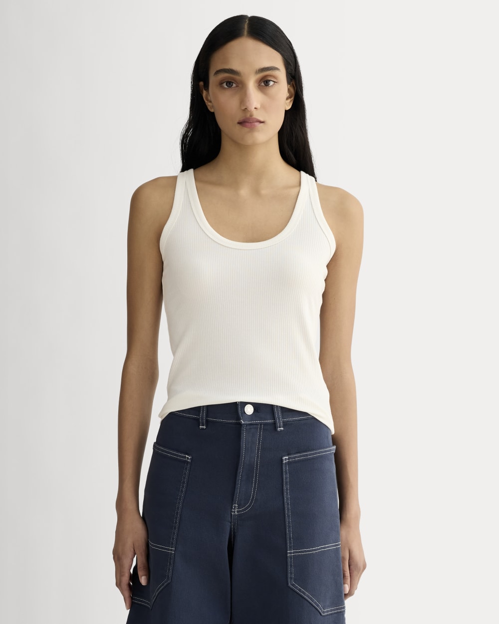 womens-shimmy-scoop-neck-tank-bone | primary