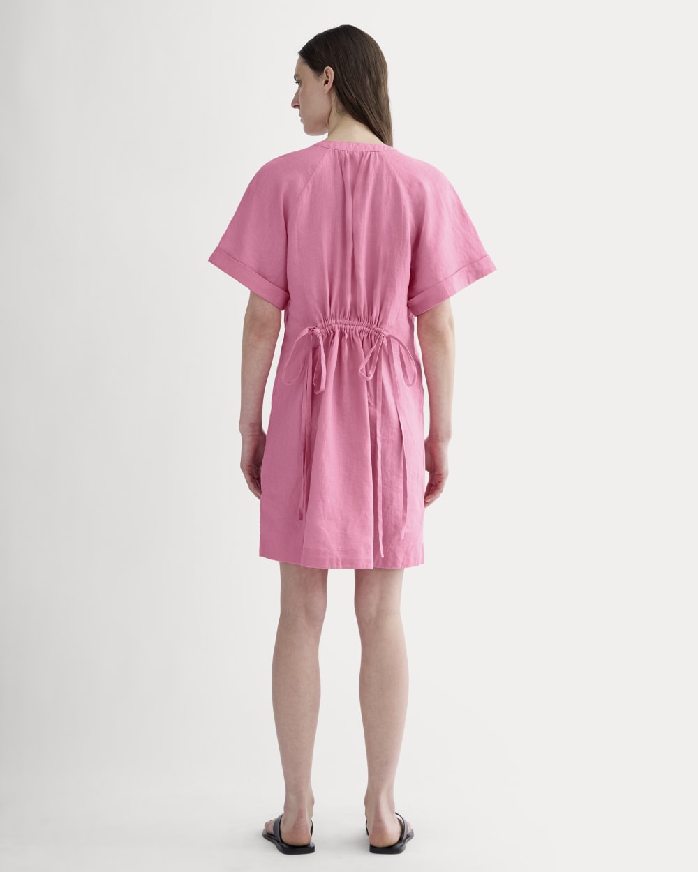 The Popover Dress in Linen | Deep Pink Everlane The Popover Dress in Linen | Deep Pink Everlane
