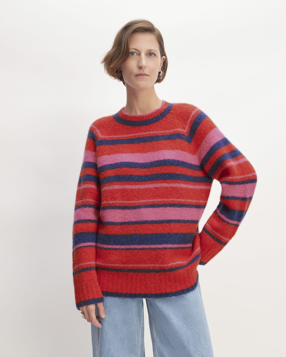 womens-superfuzz-alpaca-crew-fuschia-blue-red | primary