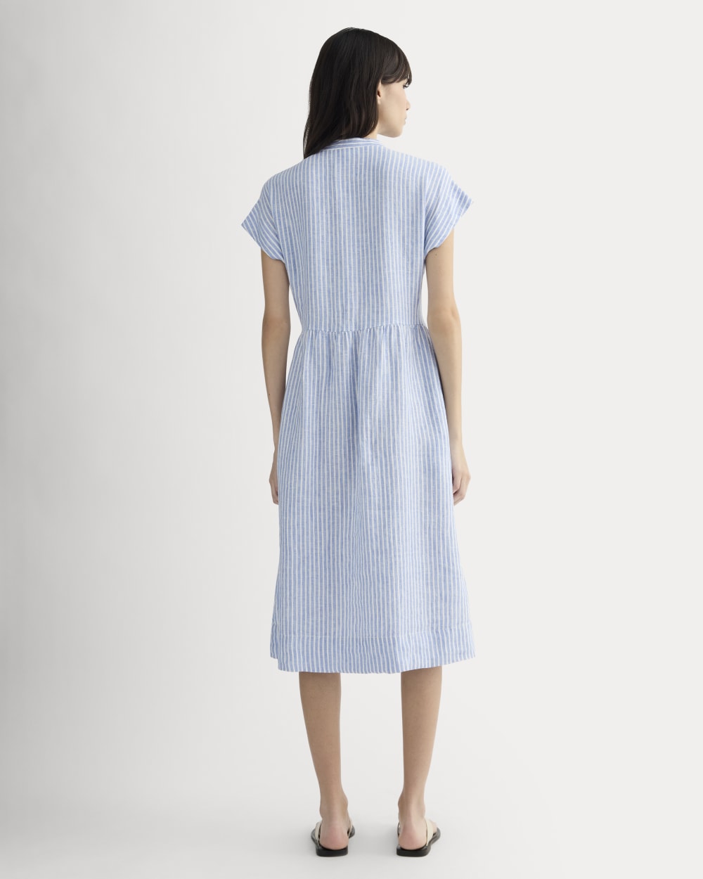 midi workwear dress ASOS Design Square Neck seamed workwear Midi Dress in Black