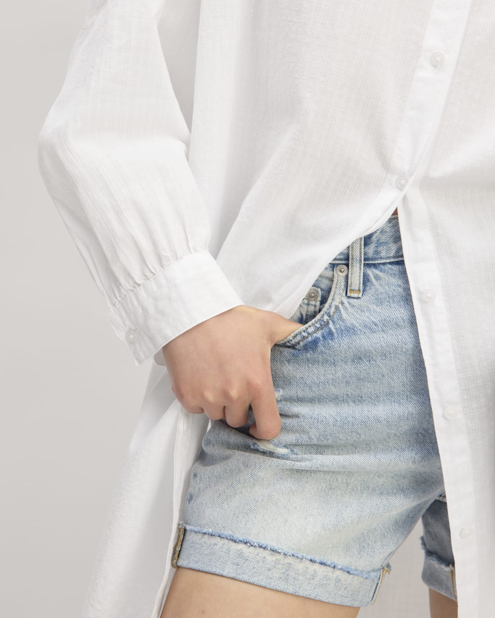 The Gauze Oversized Shirt | White – Everlane