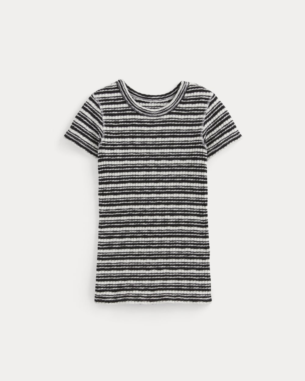 The Cozy Rib Tee | Bone / Black – Everlane