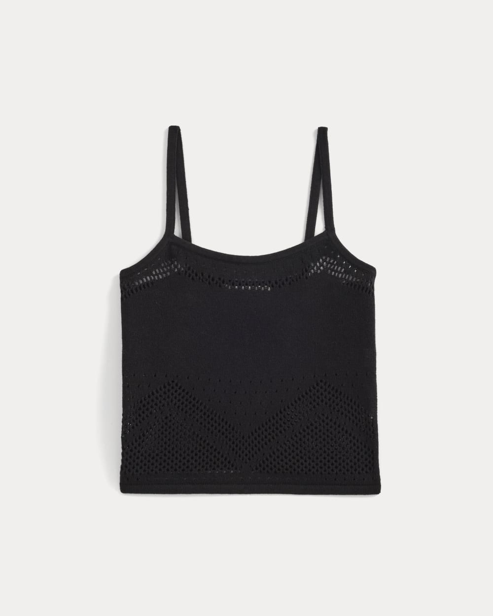 womens-lace-knit-cami-black | alt