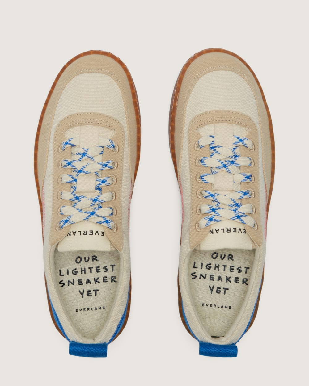 The Tread-Bare Sneaker | Canvas / Lapis Blue / Classic Red – Everlane