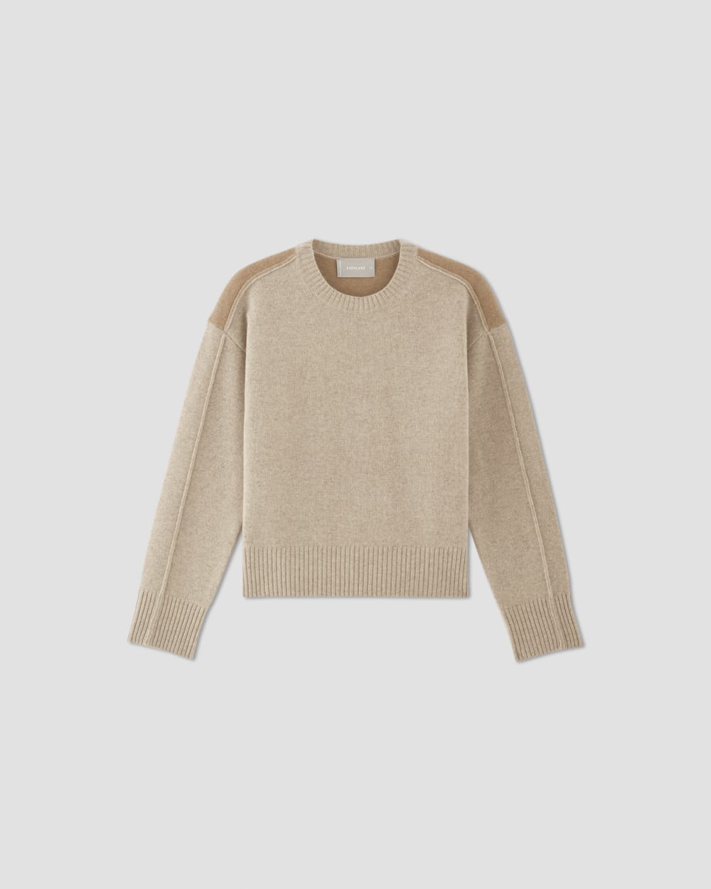 womens-merino-wool-crewneck-sweater-camel-oat | alt
