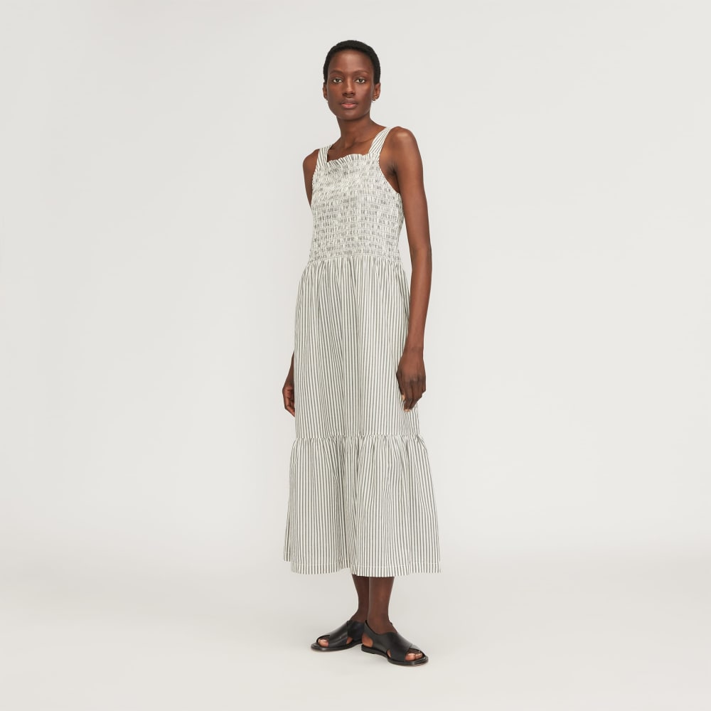 womens-smock-dress-black-bone | primary
