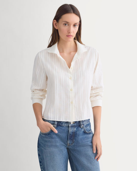 womens-textured-mini-collar-shirt-bone | primary