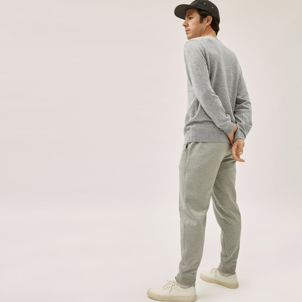The Grade-A Cashmere Crew |  Heathered Grey