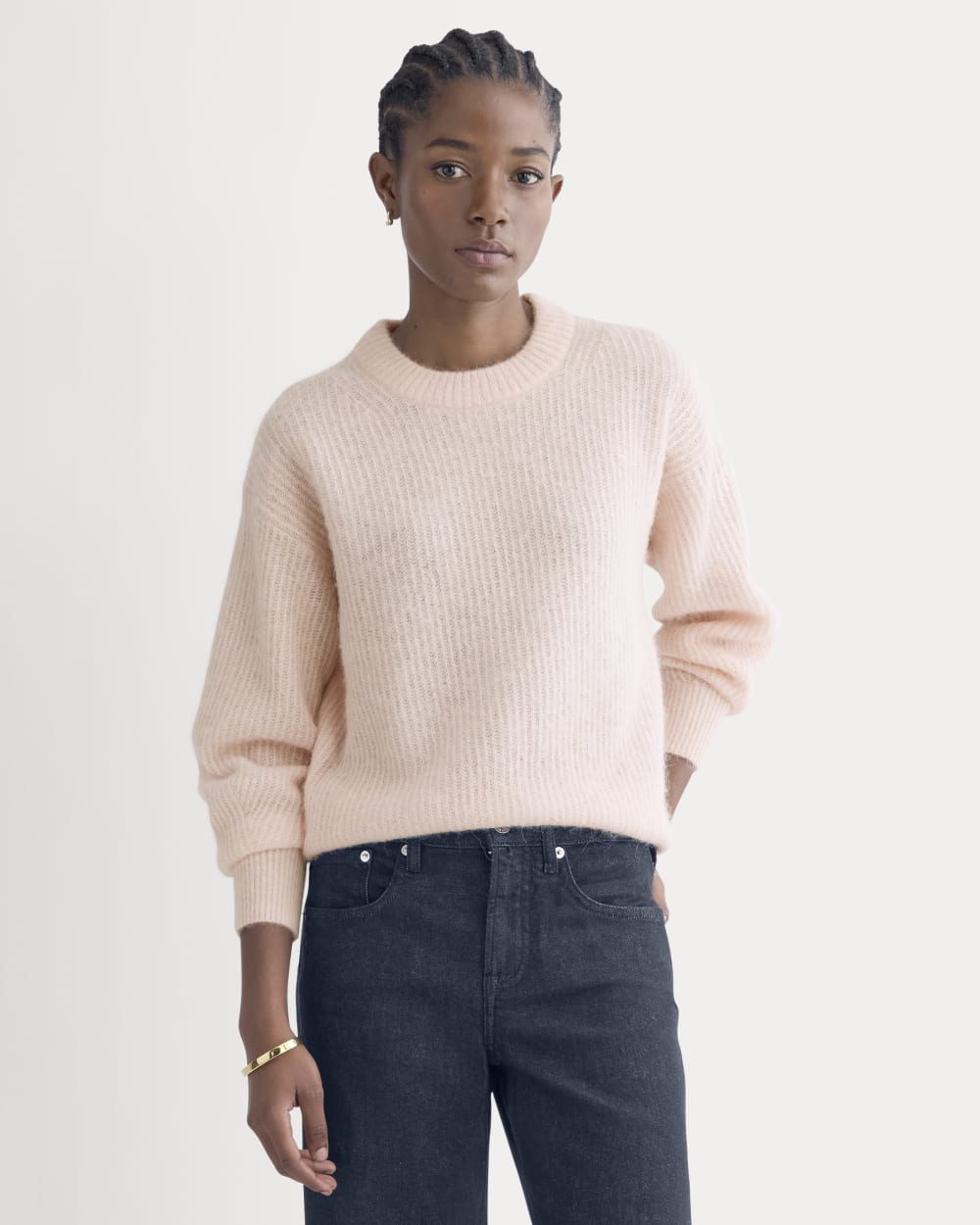 womens-alpaca-ribbed-cocoon-crew-soft-rose | primary