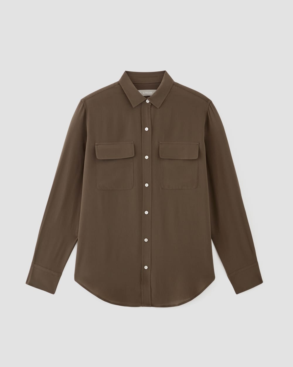 womens-clean-silk-pocket-relaxed-shirt-cocoa | alt