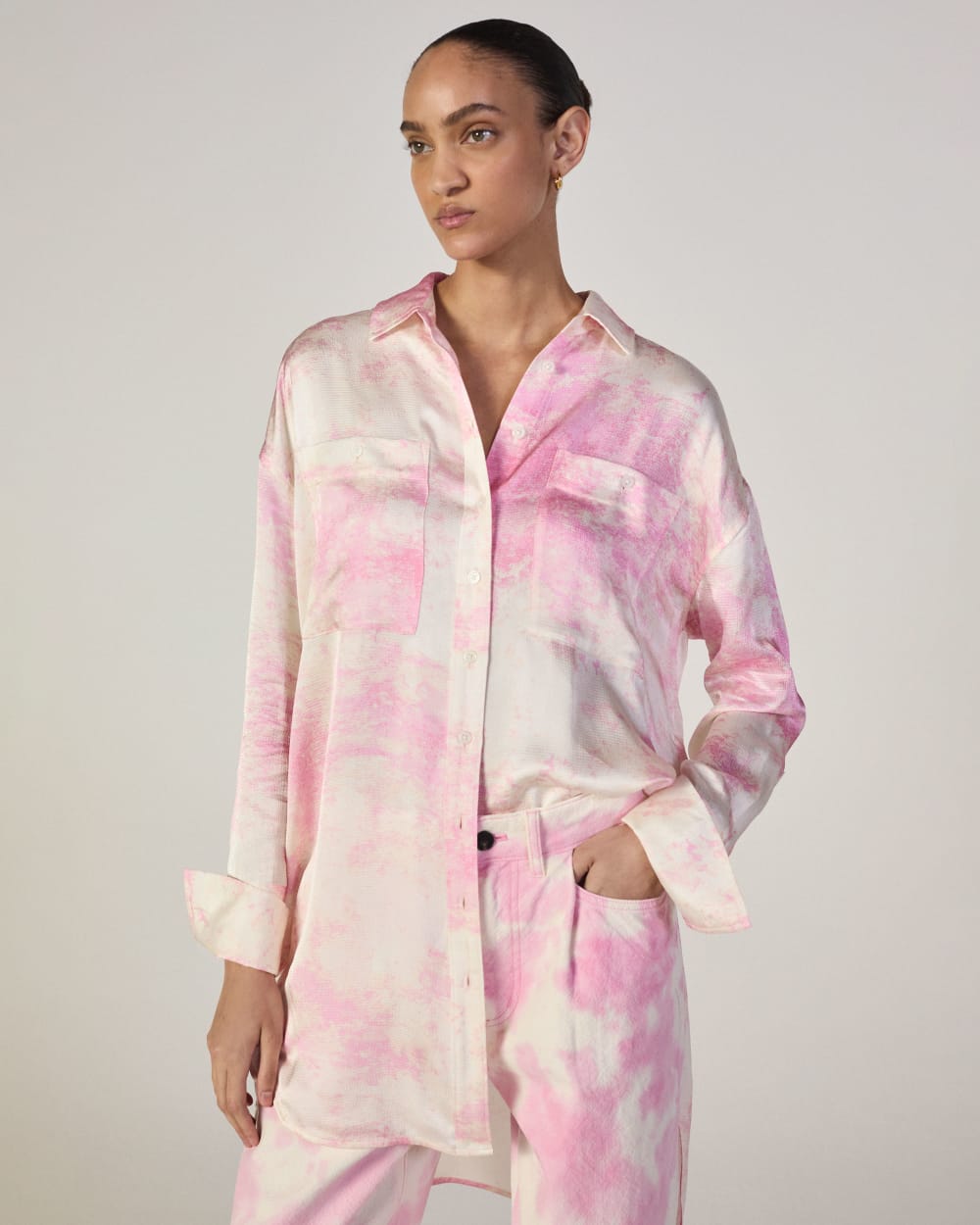 The Everlane x Marques' Almeida Canvas Oversized Barrel Pant | Pink Ti