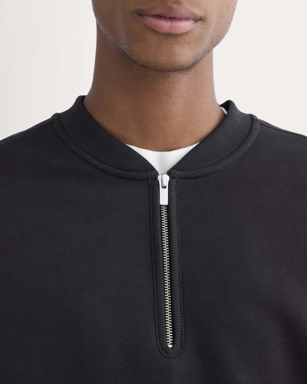 epine sport line half zip sweat黒 epine sport line half zip sweat黒