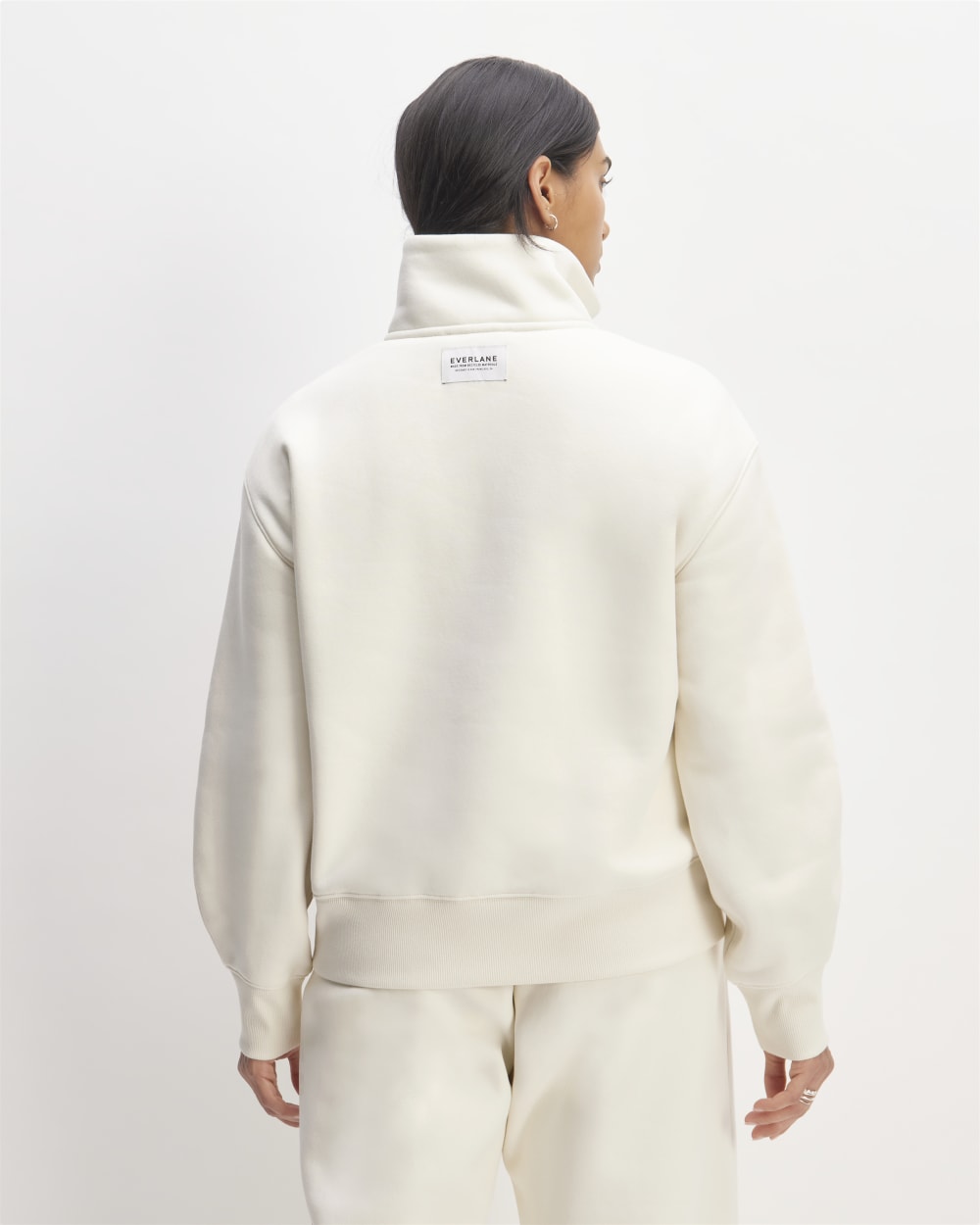 The ReTrack Half-Zip Sweatshirt | Bone – Everlane
