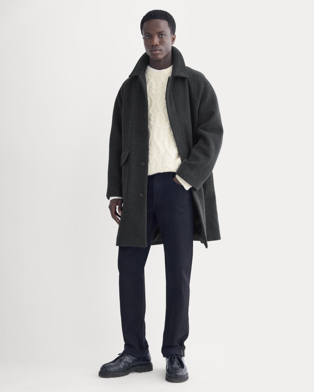 ReWool Car Coat | Heather Charcoal – Everlane