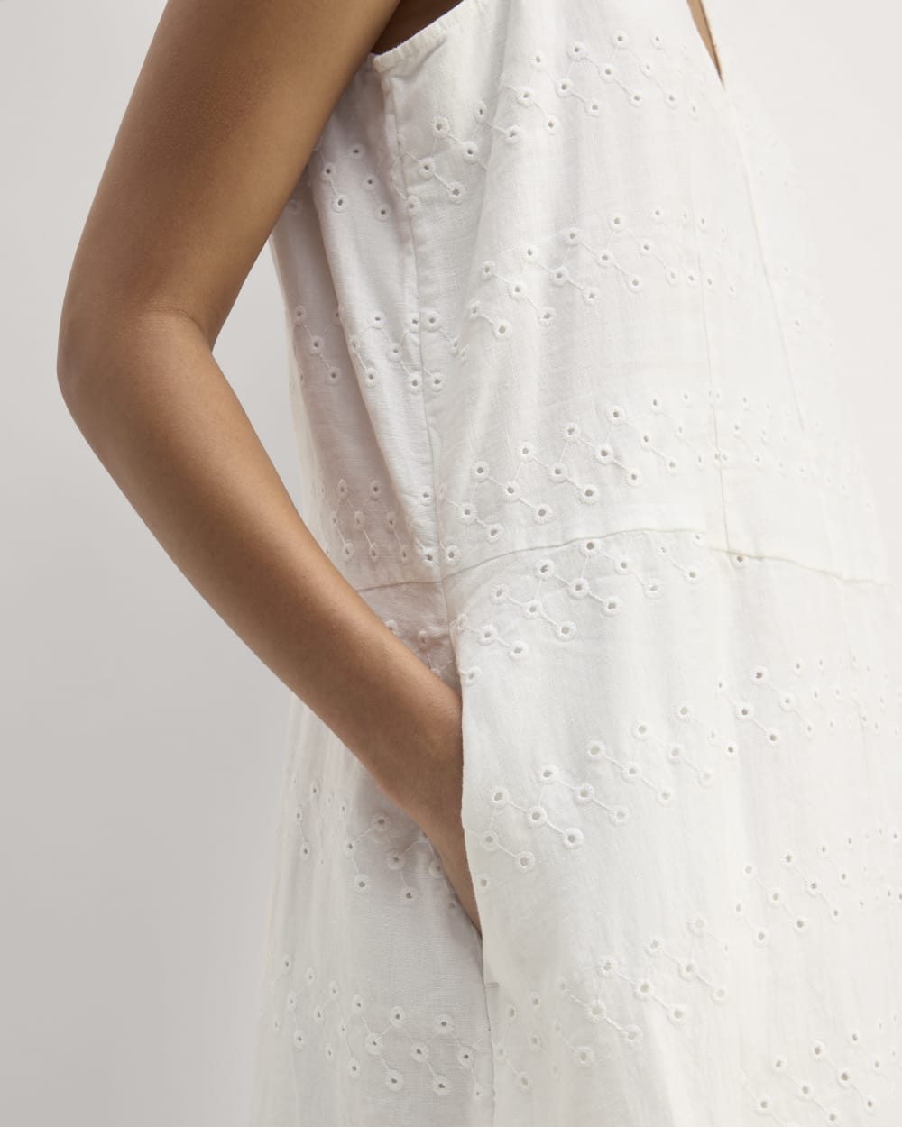 The Linen Eyelet Maxi Dress | White Eyelet Everlane The Linen Eyelet Maxi Dress | White Eyelet Everlane