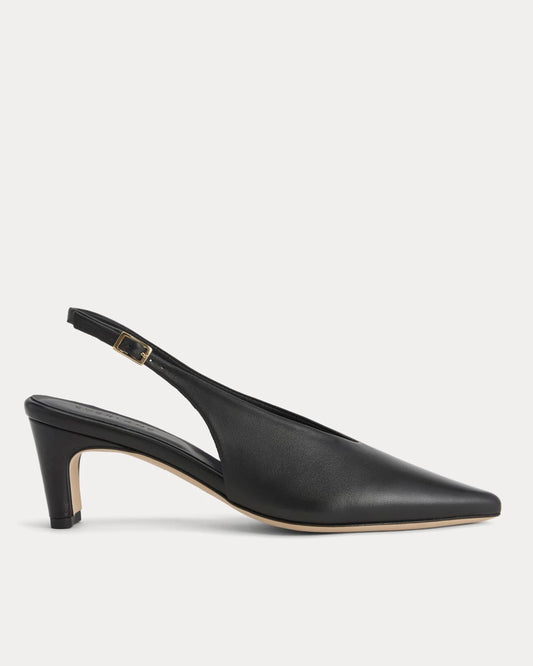 womens-pointed-toe-slingback-heel-black | primary
