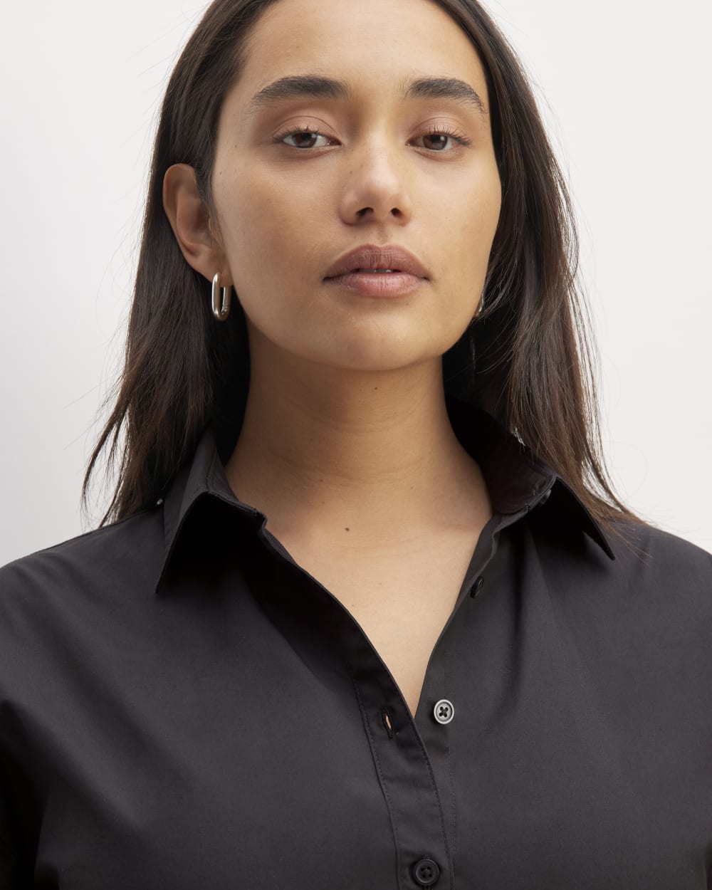 The Supima Cotton Midi Shirt Dress | Black Everlane The Supima Cotton Midi Shirt Dress | Black Everlane