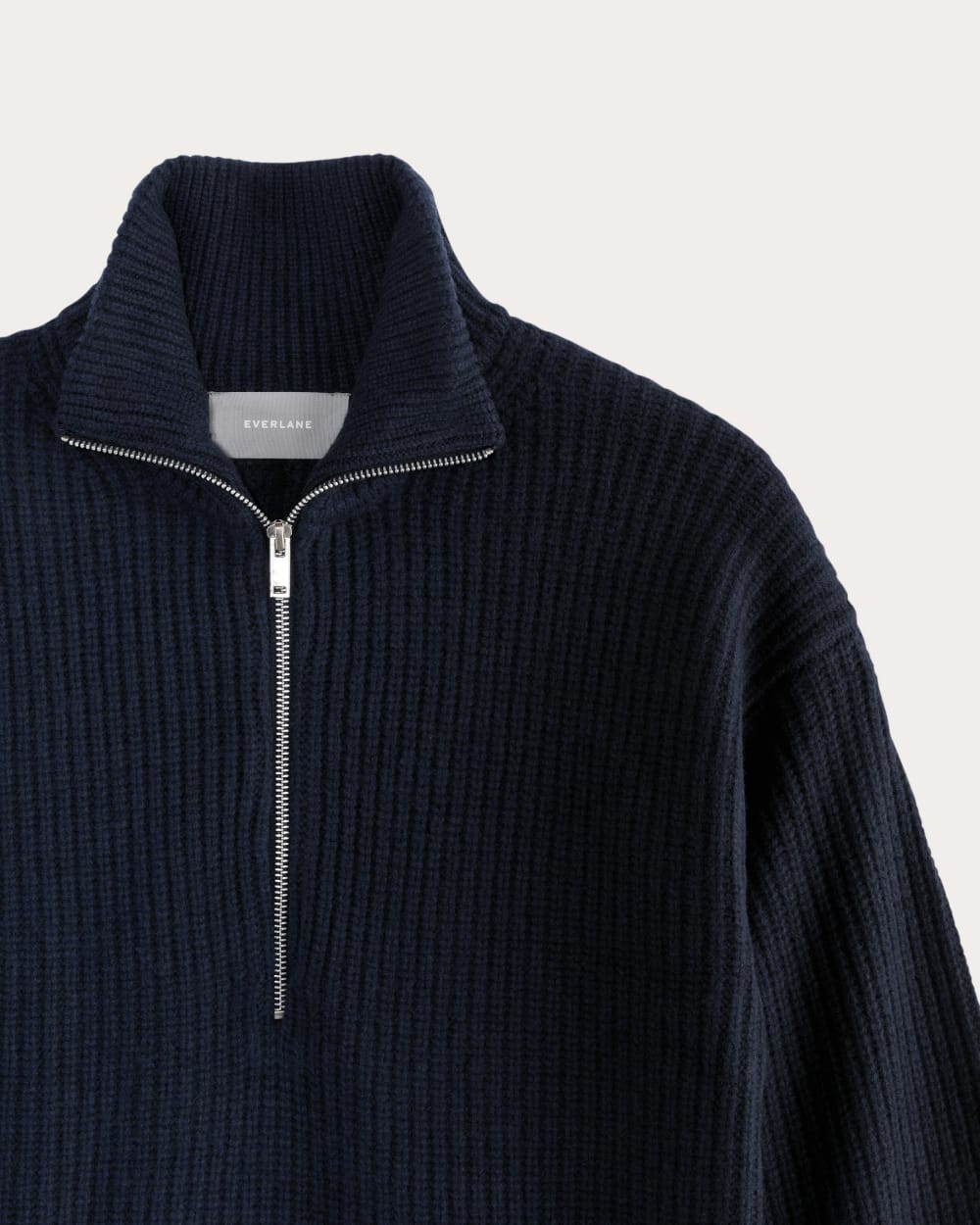 The Half-Zip Sweater in Luxe Merino | Navy – Everlane