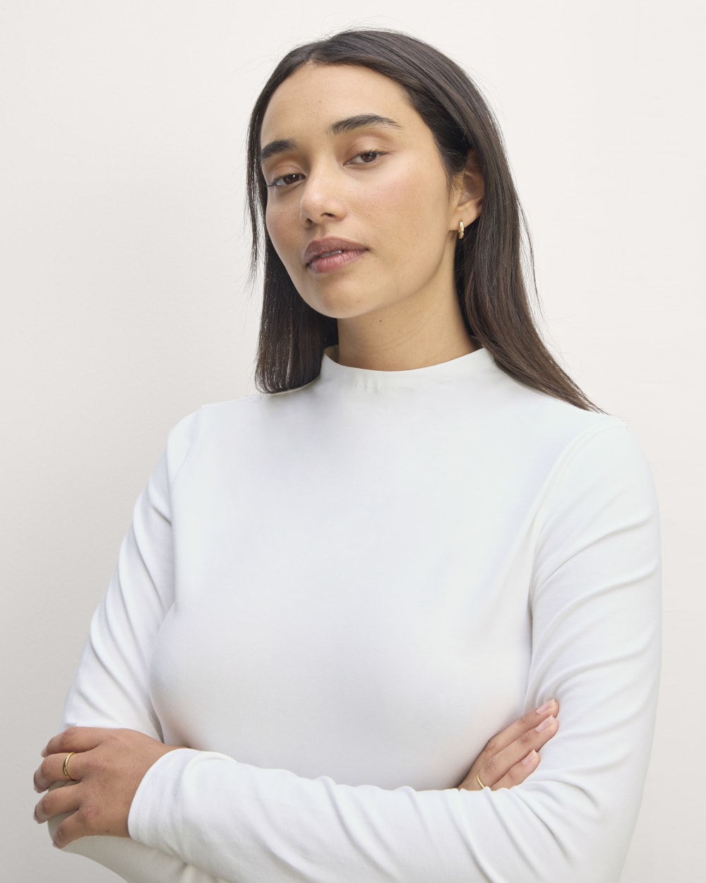 【ホワイト（10）】Standard Long Sleeve Tee  | WOMEN Long Sleeve Tee Rex - White – Universal Standard